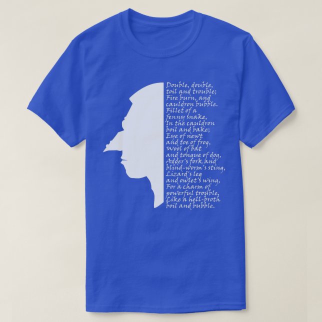 Doppeltoil und Trouble Hexe Macbeth T-Shirt (Design vorne)