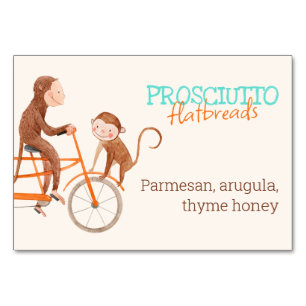 Doppeltrouble mit Affen Twins Buffet Name Tischnummer