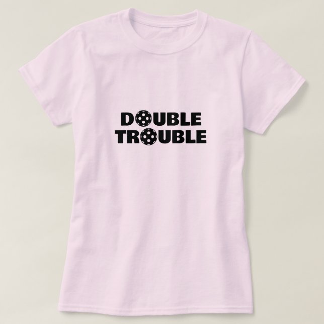 DOPPELTROUBLE Pflücke in Shirts für Teamspieler (Design vorne)
