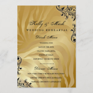 d'or 311-Jardin Abendessen-Getränk-Menü Menükarte