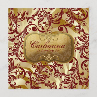 d'or 311-Jardin mit Zebra-Rot-Einladung Einladung