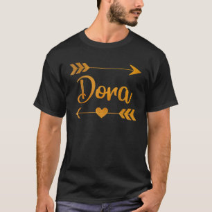DORA Personalisiert Name Funny Birthday Custom Mam T-Shirt