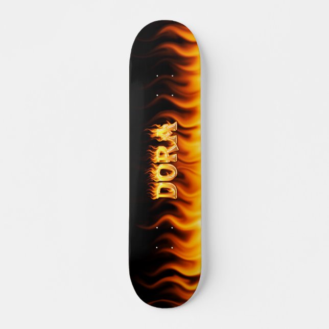 Dora Skateboardfeuer und Flammenentwurf Skateboard (Vorne)