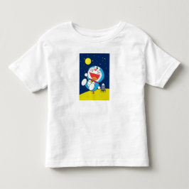 Doraemon beim Weltraum-Abenteuer-Design Kleinkind T-shirt