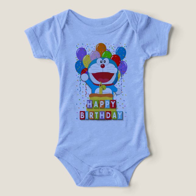 Doraemon mit Kuchen- und Ballonkunst  (Design Vorderseite)