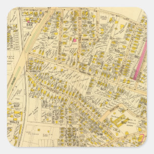 Dorchester, Massachusetts 7 Quadratischer Aufkleber
