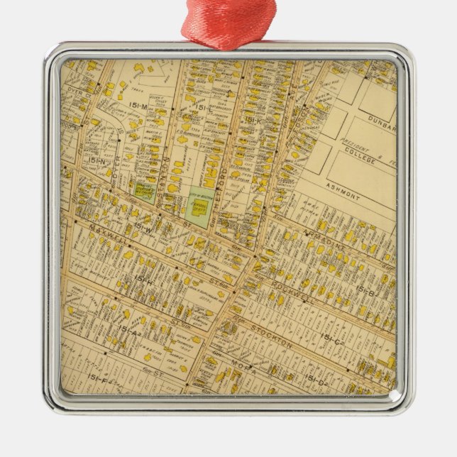 Dorchester, Massachusetts Silbernes Ornament (Vorne)