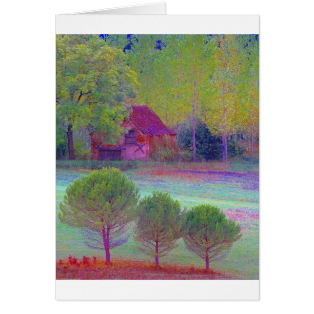 Dordogne-Farbcollage (Vorne)