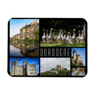 Dordogne Landschaften sammeln Foto für Reisen Magnet