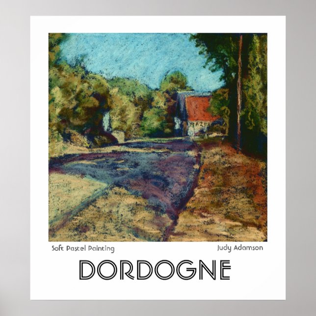 'Dordogne' Print oder Poster (Vorne)
