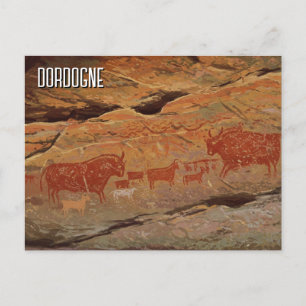 Dordogne Rock Art Frankreich Reisen Postkarte