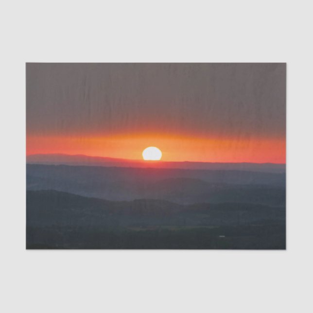 Dordogne Sunrise Seidenpapier (Vorderseite)