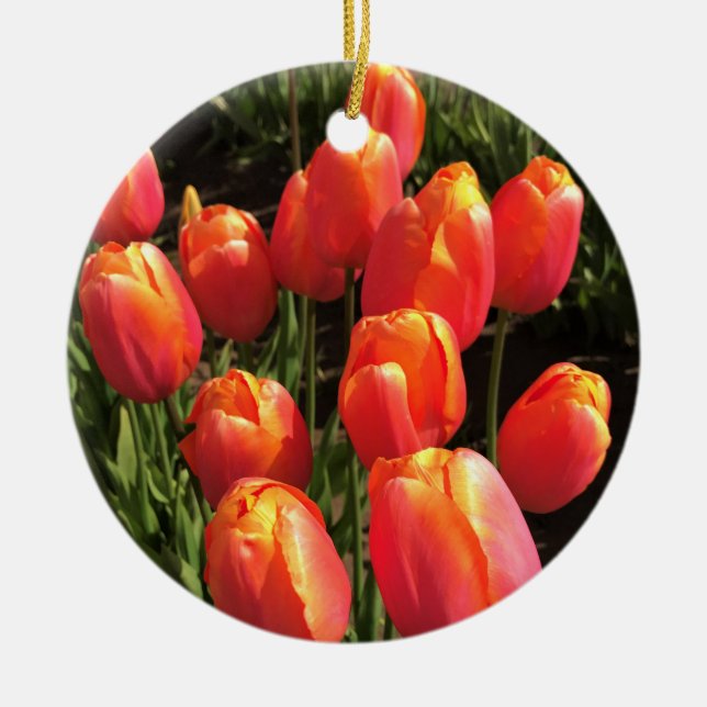 Dordogne Tulips, Oregon Keramik Ornament (Vorne)