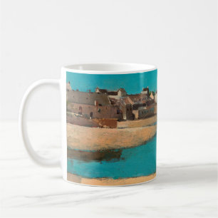 Dorf am Meer in der Bretagne von Odilon Redon Kaffeetasse