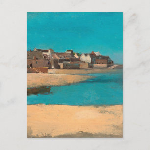 Dorf am Meer in der Bretagne von Odilon Redon Postkarte