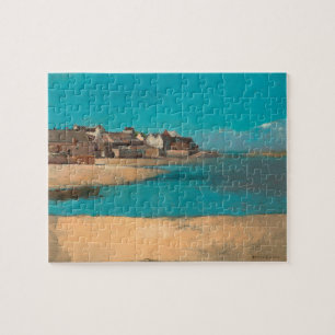 Dorf am Meer in der Bretagne von Odilon Redon Puzzle