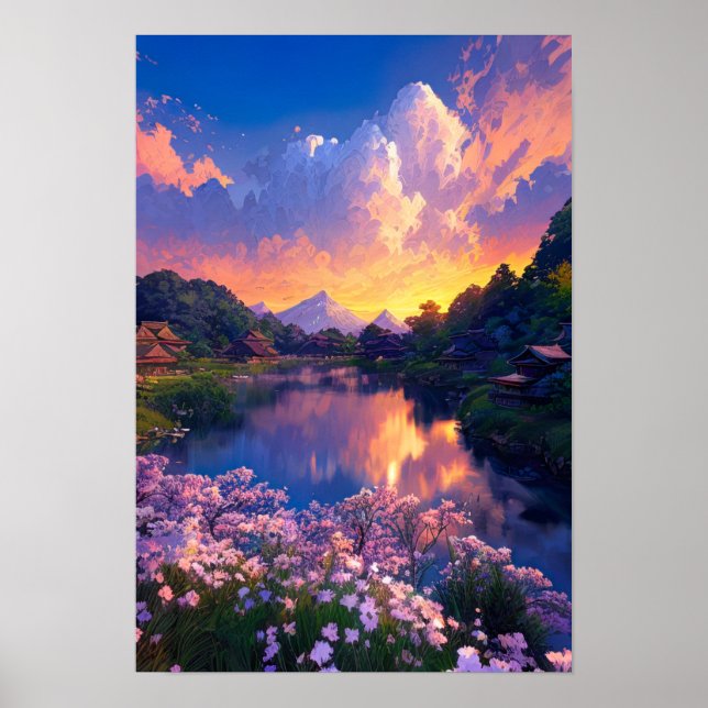 Dorf am See Poster (Vorne)