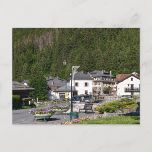 Dorf Argentiere in Frankreich Postkarte