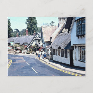 Dorf auf der Isle of Wight, Großbritannien, Europa Postkarte