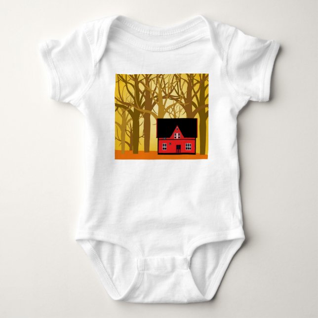 Dorf Baby Strampler (Vorderseite)