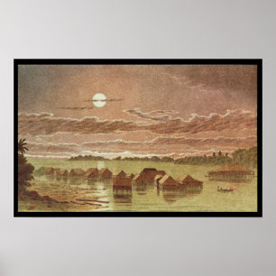 Dorf Basilan, Philippinen Poster