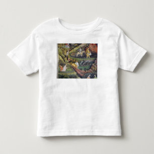 Dorf-Bauern, die Arbeit im April erledigen Kleinkind T-shirt