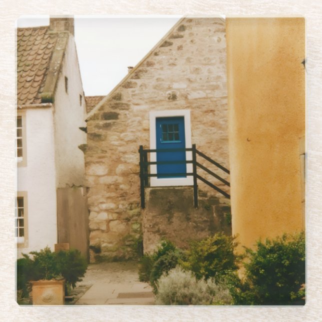 Dorf Culross, Fife, Schottland  Glasuntersetzer (Vorderseite)