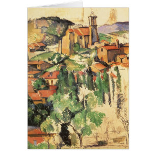 Dorf Gardanne von Paul Cezanne, Vintage Art