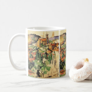 Dorf Gardanne von Paul Cezanne, Vintage Kunst Kaffeetasse