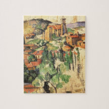 Dorf Gardanne von Paul Cezanne, Vintage Kunst