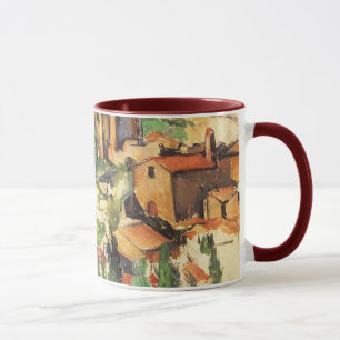 Dorf Gardanne von Paul Cezanne, Vintage Kunst Tasse