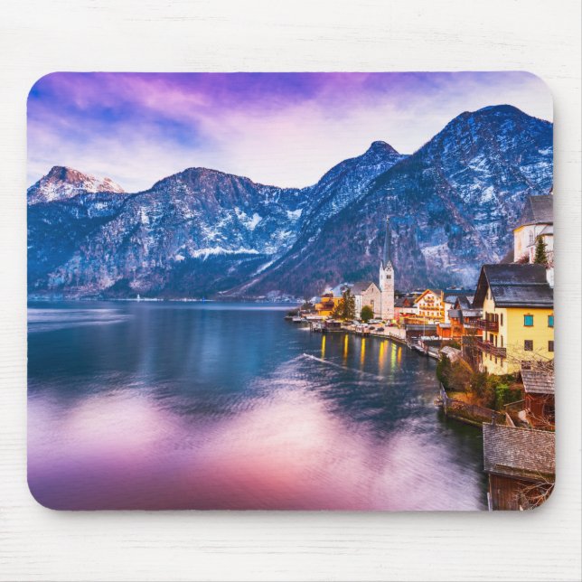 Dorf Hallstatt Österreich Mousepad (Vorne)