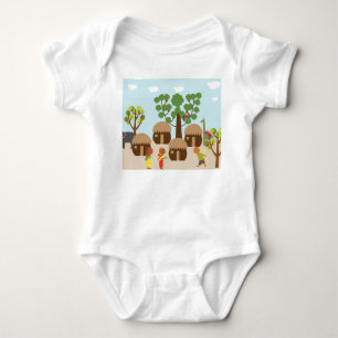 Dorf in Afrika Baby Strampler