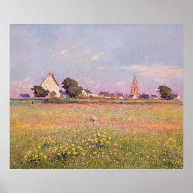 Dorf in der Nähe von Rouen Poster (Vorne)