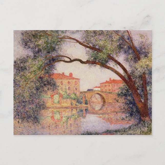 Dorf in der Normandie Postkarte (Vorderseite)