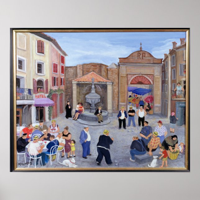 Dorf in der Provence Poster (Vorne)