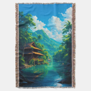 Dorf in der Umarmung der Natur Decke