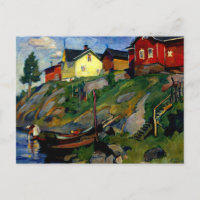 Dorf in Finnland, Kunstmalerei