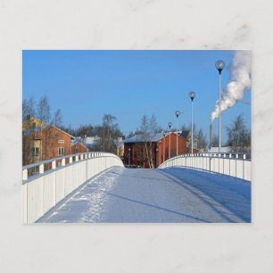 Dorf in Finnland Postkarte