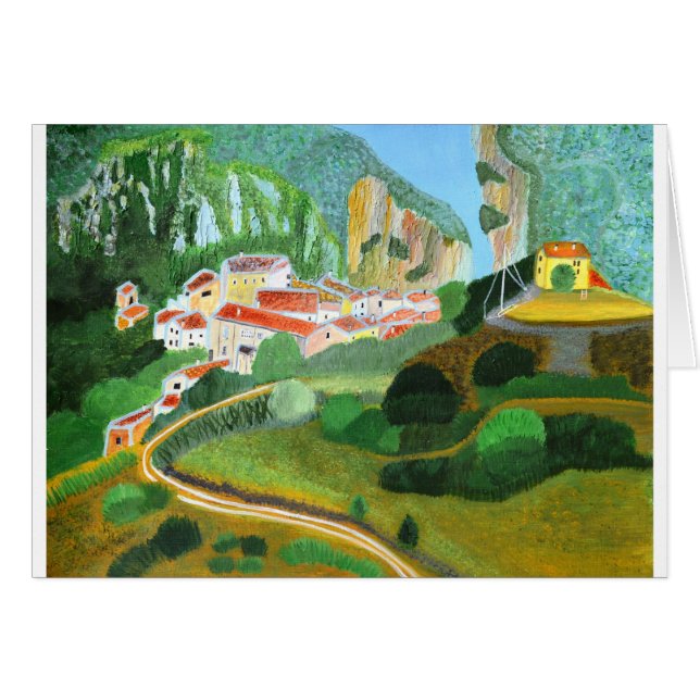 Dorf in the Mountain (Vorderseite (Horizontal))