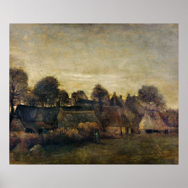 Dorf in Twilight (1884) Poster (Vorne)
