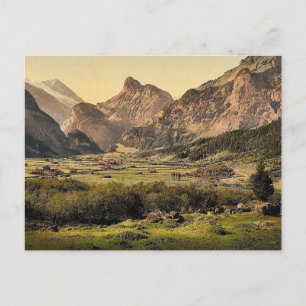 Dorf Kandersteg, Berner Oberland, Schweiz Postkarte