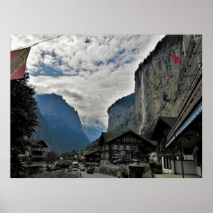 Dorf Lauterbrunnen Poster