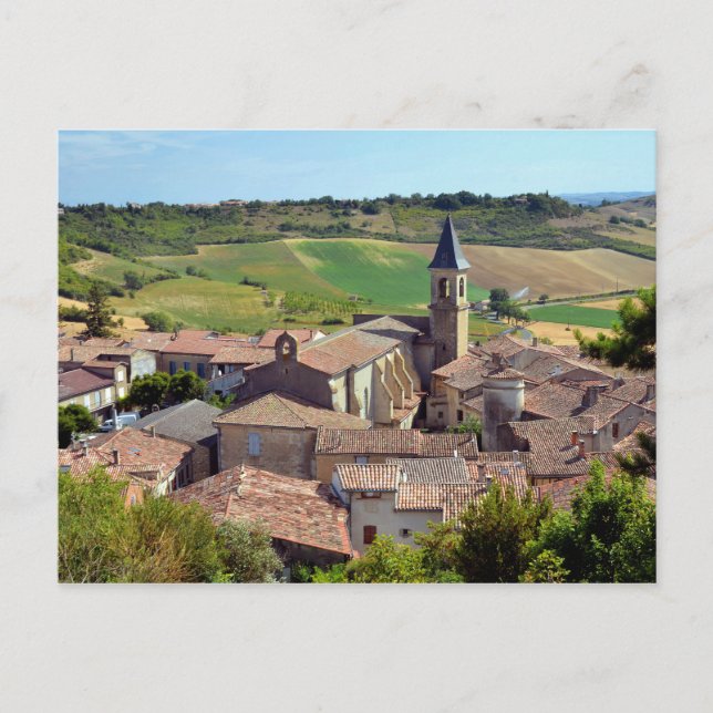 Dorf Lautrec in Frankreich Postkarte (Vorderseite)