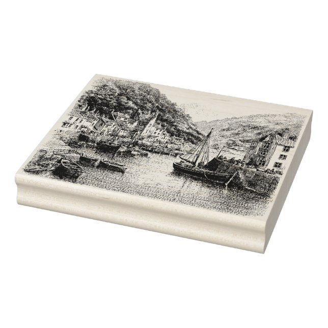 Dorf Lynmouth, Devon Gummistempel (Stempel)