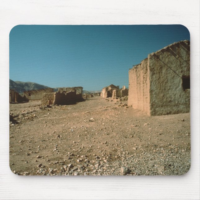 Dorf-Straße mit Häusern Mousepad (Vorne)