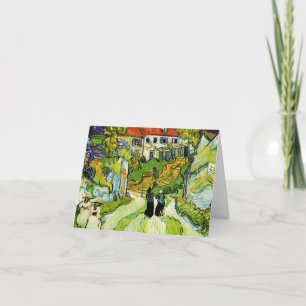 Dorf-Straße und Schritte Dankeskarte