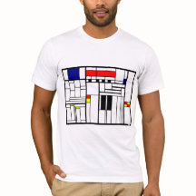 Dorf-Straßen quadrierten T-Shirt