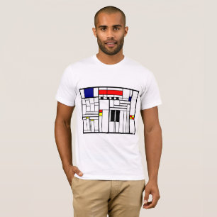 Dorf-Straßen quadrierten T-Shirt