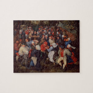 Dorf-Tanz (Öl auf Platte) Puzzle